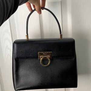 Salvatore Ferragamo Gancini Top Handle Bag